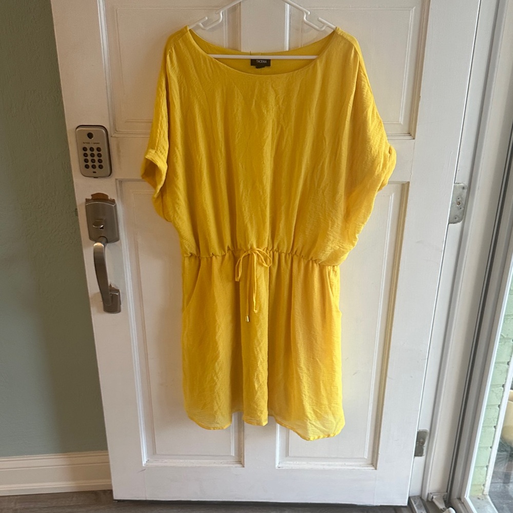Tacera Sunny Yellow Mini Dress